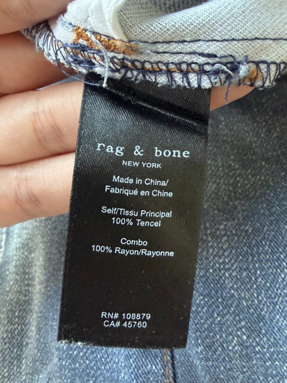 Rag & Bone Miramar Viral Wide Leg Faux Jeans Size 27 - Picture 5 of 5